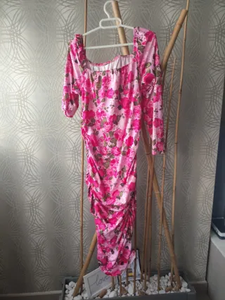 Vestido largo estampado floral l