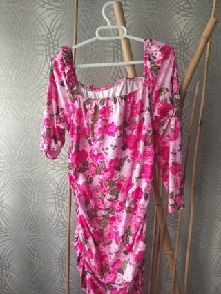 Vestido largo estampado floral l