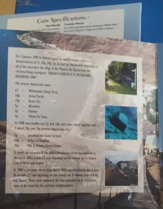 Cartera Monedas Santa Helena y Ascensión 2003