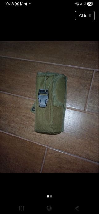 Tasca porta radio verde