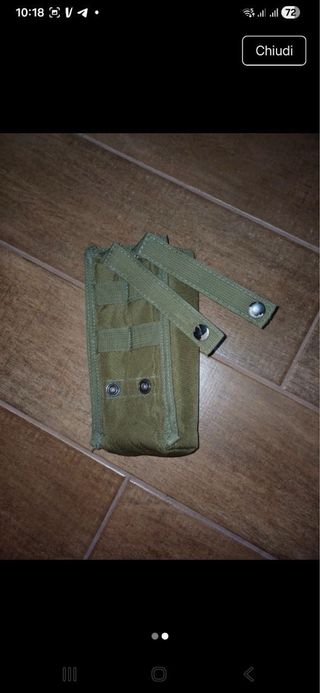 Tasca porta radio verde