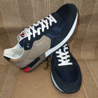 Zapatillas Pepe Jeans Beige y Azul 42