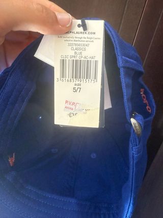 Gorra Ralph Lauren Azul Niño 5-7 años