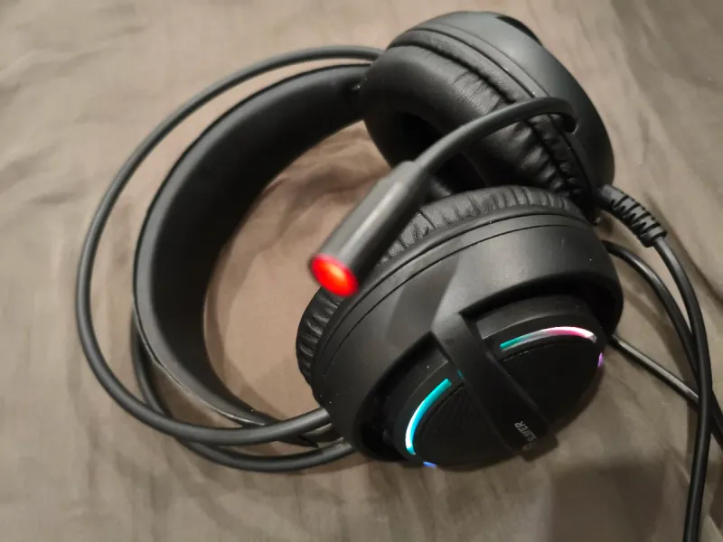 Auriculares gamer de Slayer con diseño moderno y iluminación afbeelding 3