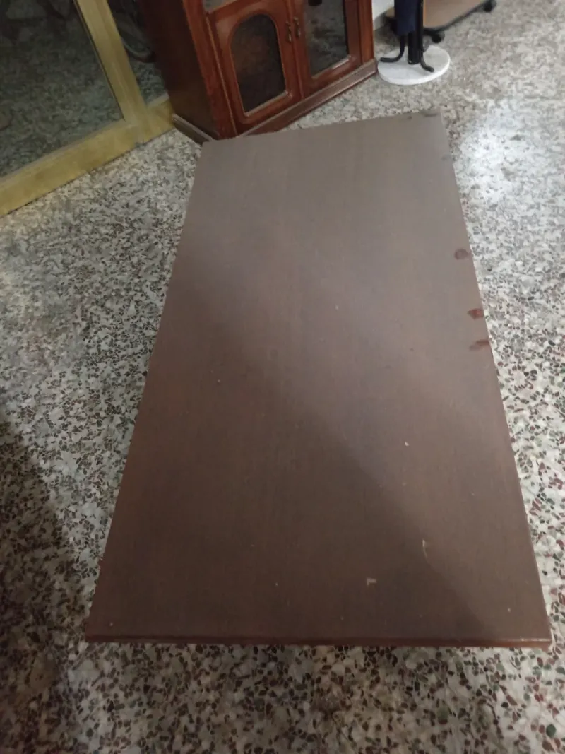 Tavolo porta TV in legno scuro afbeelding 2