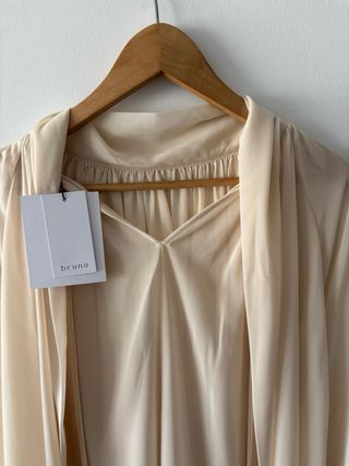 Blusa elegante Bruna beige mujer talla única