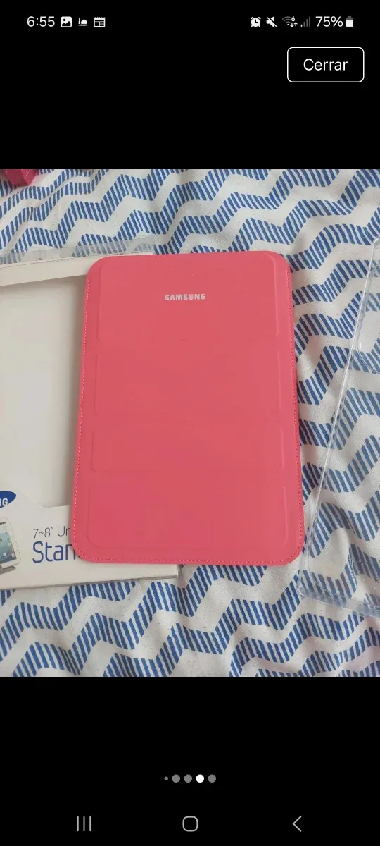 Funda Samsung 7-8 Universal Stand Pouch Rosa afbeelding 5
