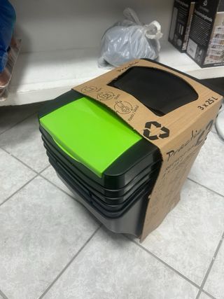 Set 3 bidoni raccolta differenziata Practic 25L