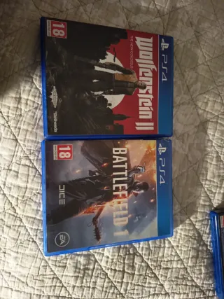 Wolfenstein 2 y Battlefield 1 PS4