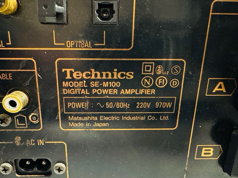 Technics SE-M100 Amplificador Potencia Digital afbeelding 22