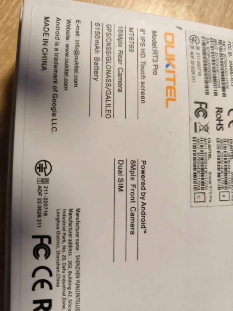 Oukitel RT3 Pro Tablet afbeelding 3
