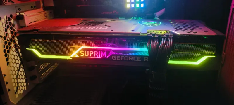 MSI GeForce RTX 3070 SUPRIM X LHR afbeelding 2