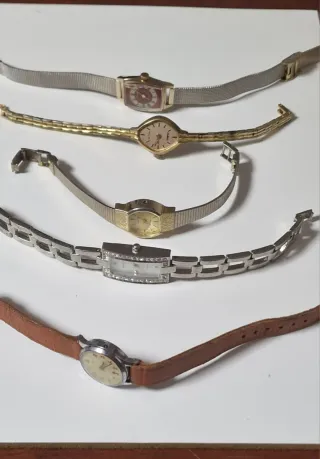 Lotto 5 orologi da polso donna