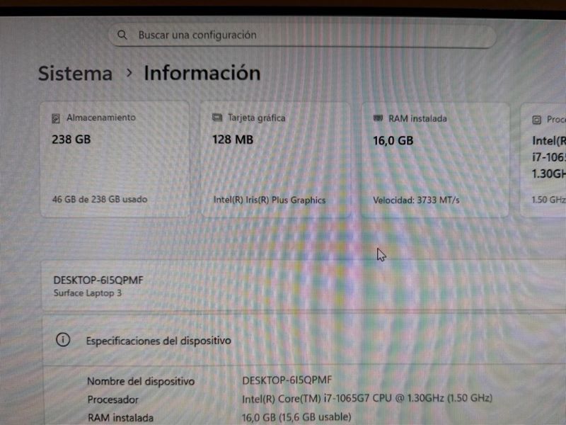 Microsoft Laptop 3 Negro afbeelding 3