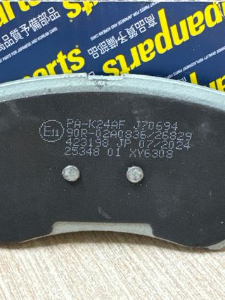 Pastillas Freno Delanteras Kia Rio Japanparts PA-K