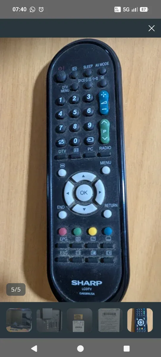 Televisión Sharp Aquos 32 LC 32DH500E afbeelding 5