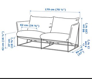 Sofá 2 plazas exterior con cojines impermeables