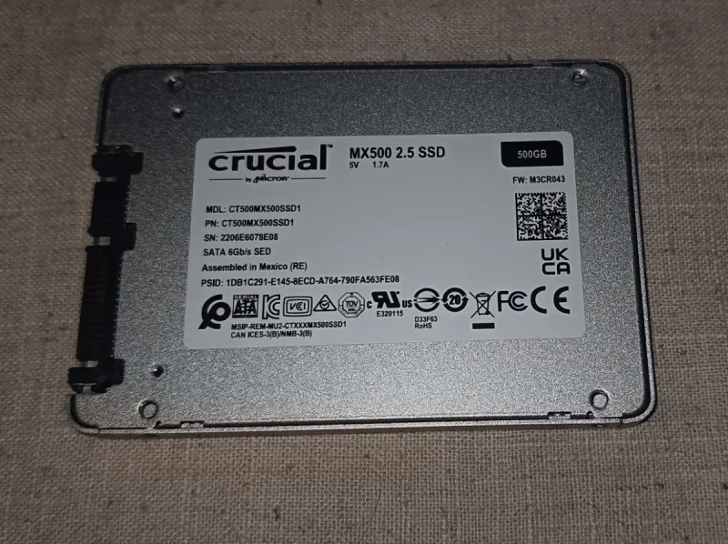Disco SSD Crucial MX500 500GB SATA