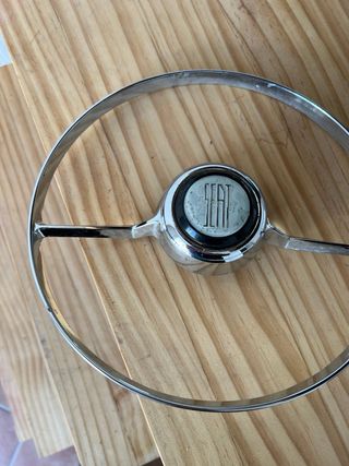 Aro claxon Seat 600 cromado original