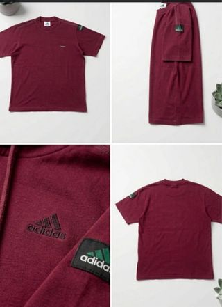 Camiseta Adidas Equipment Vintage 90s Burdeos Tall