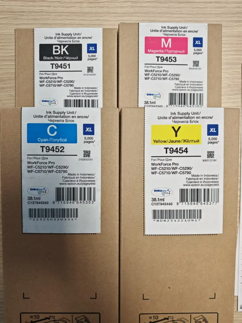 Cartuchos Epson T9451 T9452 T9453 T9454