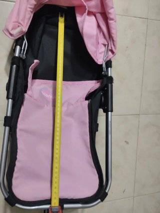 Carrito de muñecas rosa
