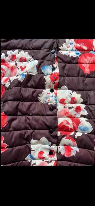 Piumino donna fantasia floreale