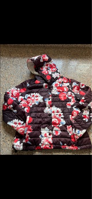 Piumino donna fantasia floreale