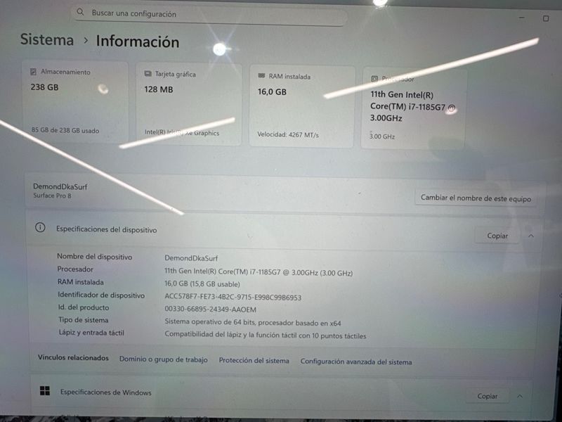 Microsoft Surface Pro 8 16GB i7 afbeelding 2