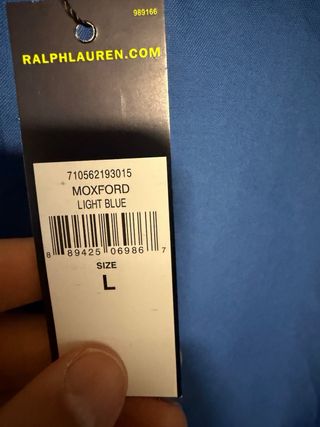 Camisa Polo Ralph Lauren Azul Nueva