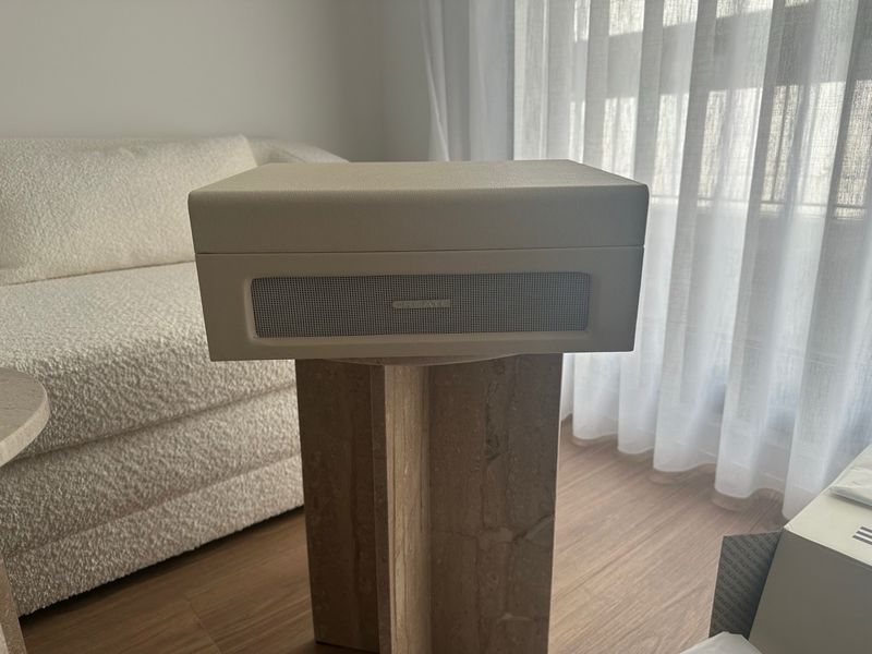 Tocadiscos Vintage Beige y Negro afbeelding 4