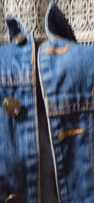 Giubbino di jeans blu