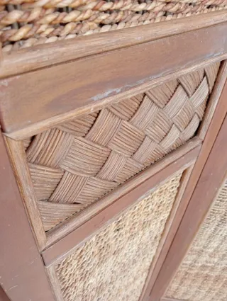 Biombo ratán 4 paneles