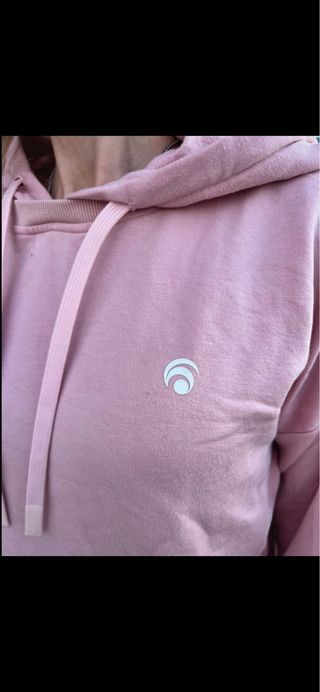 Felpa con cappuccio rosa