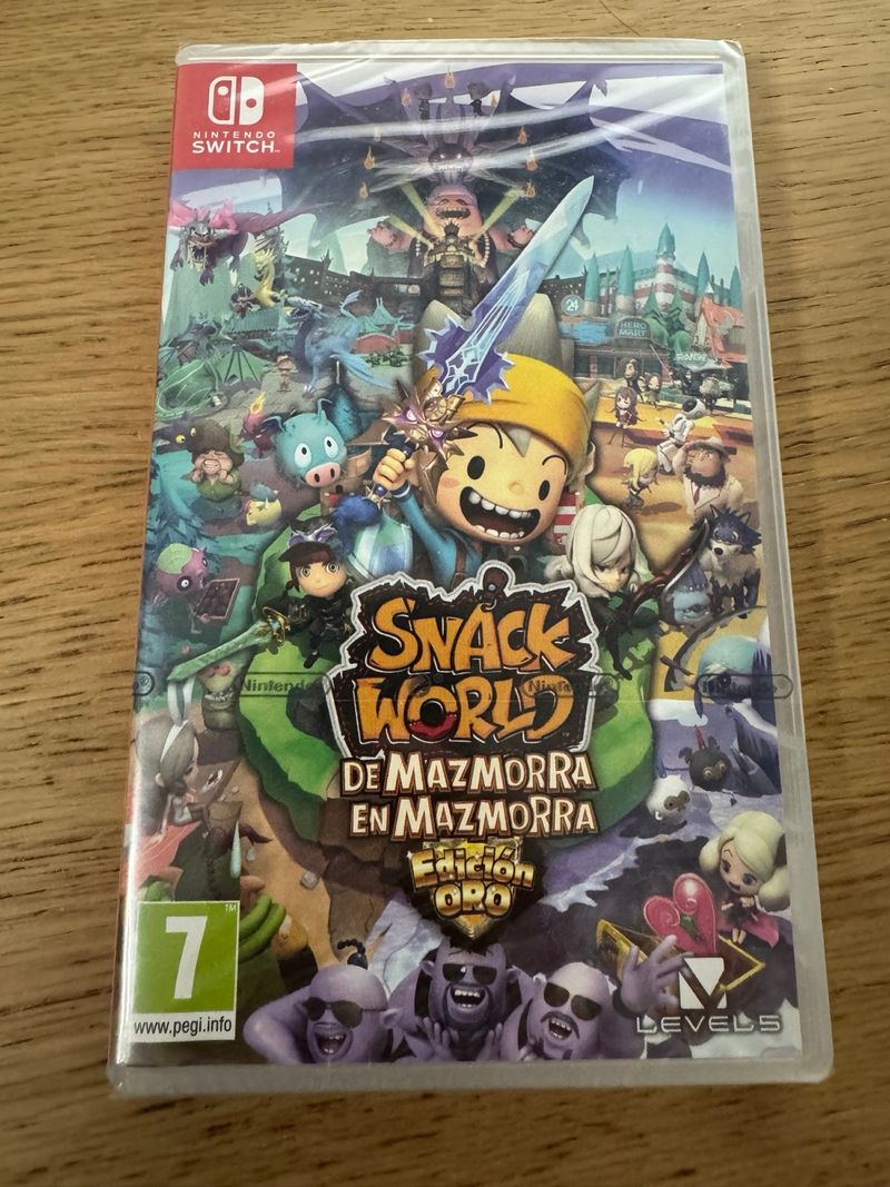 Snack World: Edición Oro precintado y el manga