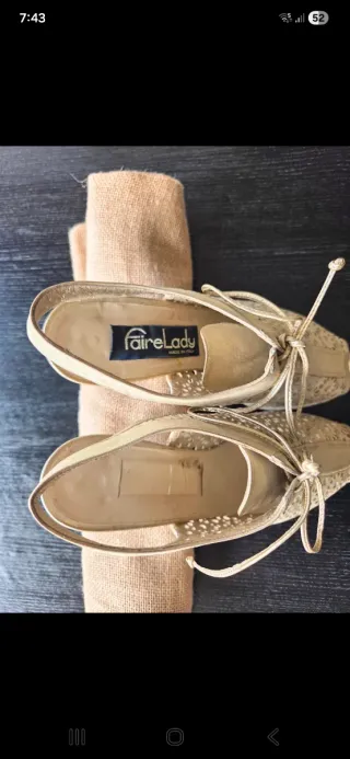 Zapatos Faire Lady Beige Tacon Italia