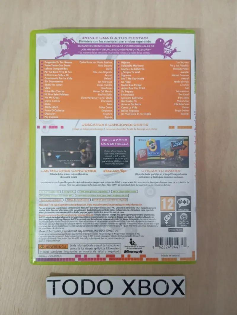 Lips Canta en Español Xbox 360 afbeelding 2