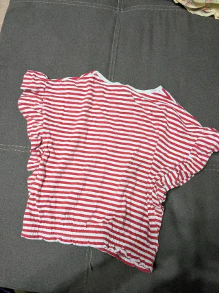 Top bambina righe rosse IDEXÈ