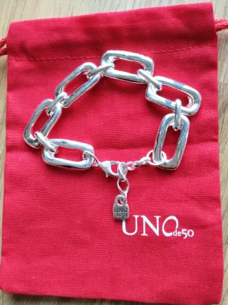 Pulsera Uno de 50 eslabones rectangulares