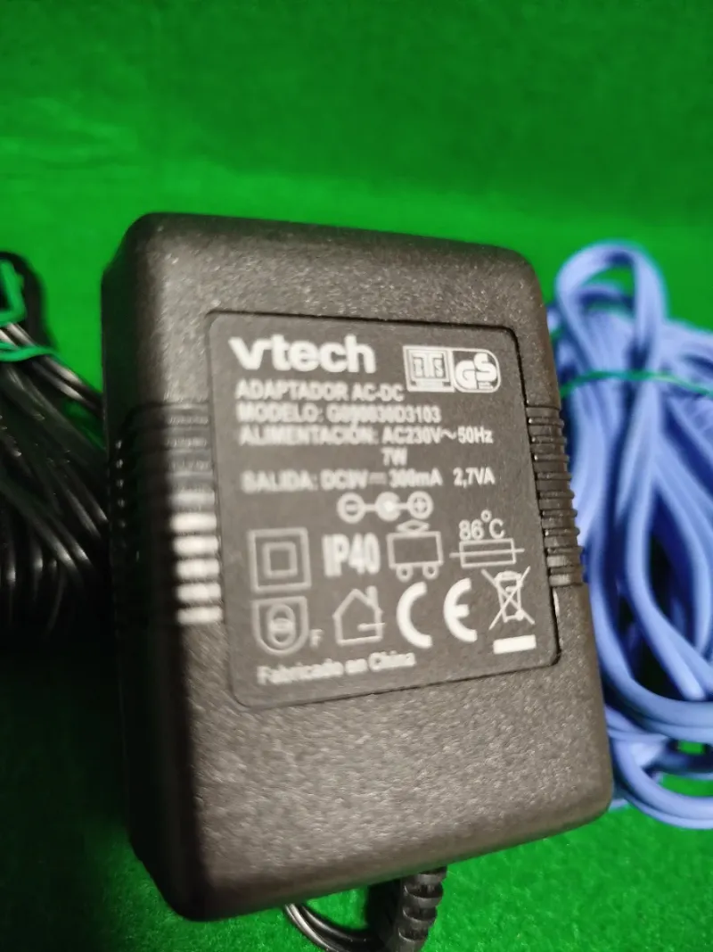 Adaptador Vtech AC-DC 9V 300mA afbeelding 2