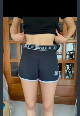 Pantalón corto SikSilk negro talla XS