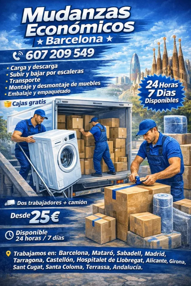 Mudanzas baratas Barcelona