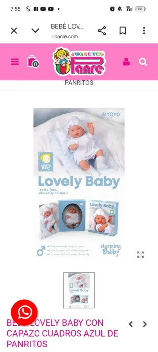 Muñeco bebé con manta