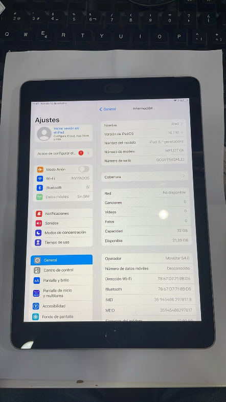 Ipad 5 Generación 32 GB