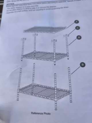 Estantería metálica modular 3 niveles