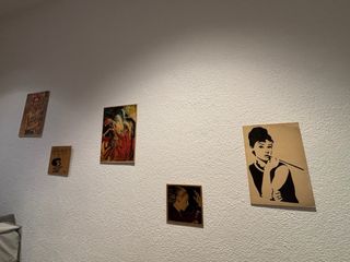 Conjunto de 5 cuadros decorativos de madera