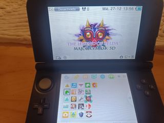 Nintendo 3DS XL Roja + 9 Juegos + SD 32GB