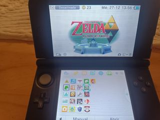 Nintendo 3DS XL Roja + 9 Juegos + SD 32GB