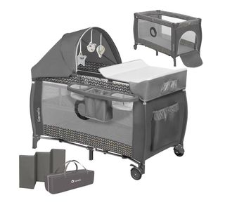 Cuna de viaje plegable con cambiador