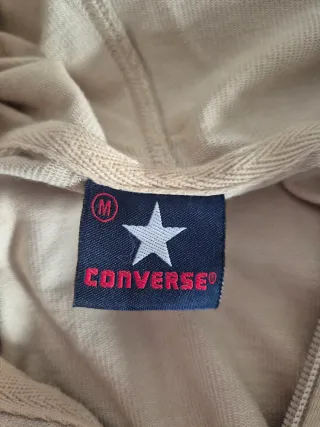 Chaqueta Converse Beige con Capucha
